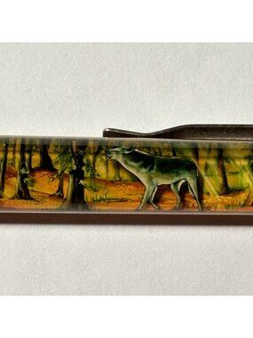 Minnesota Timber Wolf Floaty Pen Souvenir Wolf Lover Gift Stocking Stuffer Vtg